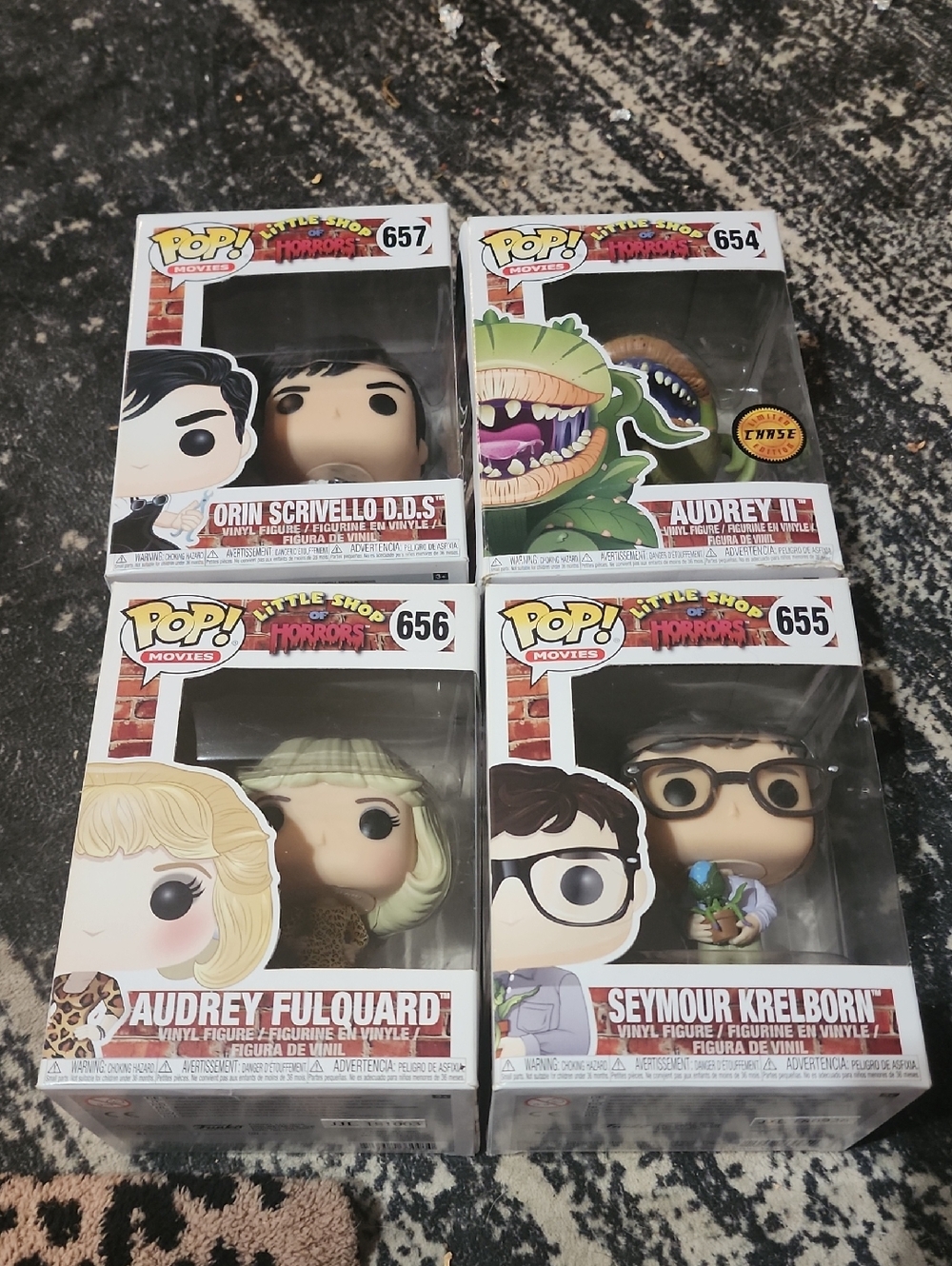 Funko Pop! Little Shop of Horrors Set — White, Green, Black, Brown
